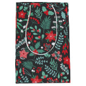 Merry Birthday en Happy Kerstmis Medium Cadeauzakje (Voorkant)