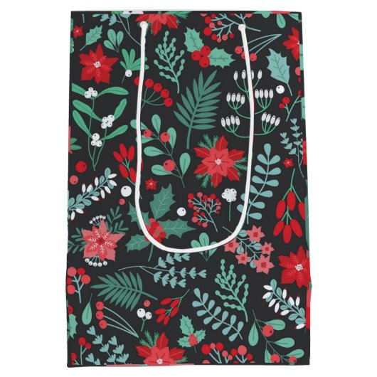 Merry Birthday en Happy Kerstmis Medium Cadeauzakje (Achterkant)