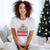 Merry Blessed en Christmas T-shirt voor dames