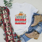 Merry Blessed en Christmas T-shirt voor dames