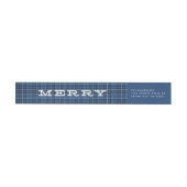 Merry Blue Pset-kerstretouradres (Individueel)