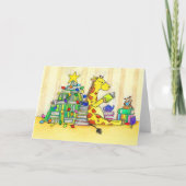 Merry bookish Kerstmis wenskaart van N. Janes Kaart (Voorkant)