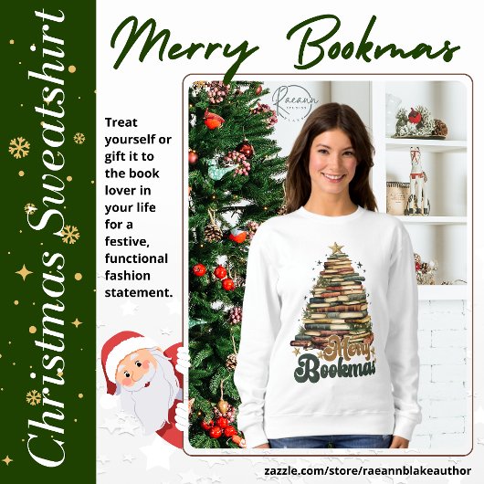 Merry Bookmas Christmas Sweatshirt