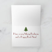 Merry Bookmas Feestdagen Kaart (Binnen)