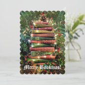 Merry Bookmas Feestdagenkaart (Staand voorkant)
