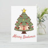 Merry Bookmas Feestdagenkaart (Staand voorkant)