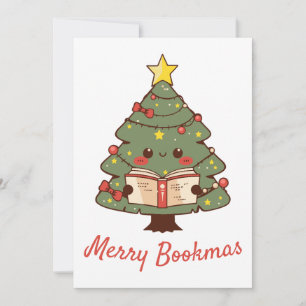 Merry Bookmas Feestdagenkaart