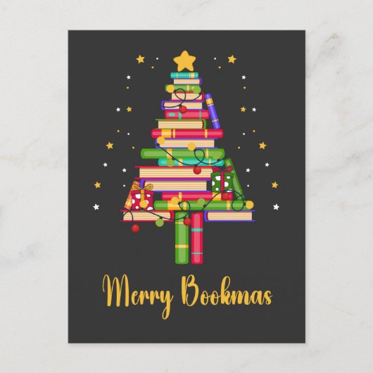 Merry Bookmas Feestdagenkaart (Voorkant)