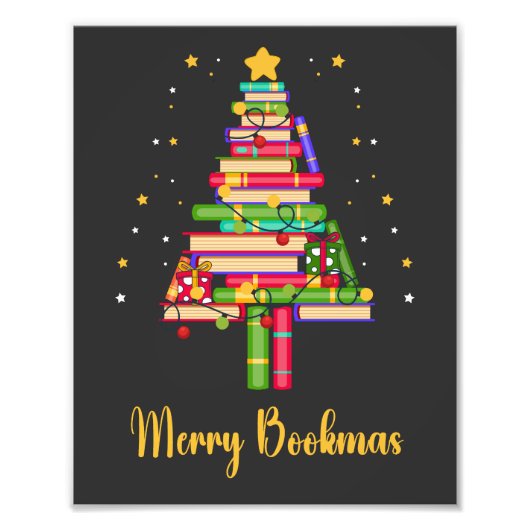 Merry Bookmas Foto Afdruk (Voorkant)