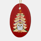 Merry Bookmas Keramisch Ornament (Links)