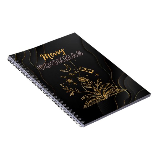 Merry Bookmas - kerstboek overzichten Notitieboek (Rechterzijde)