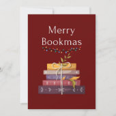 Merry Bookmas - kerstboeken Kaart (Voorkant)