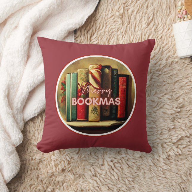 Merry Bookmas, kerstschoolbibliotheek Kussen (Deken)