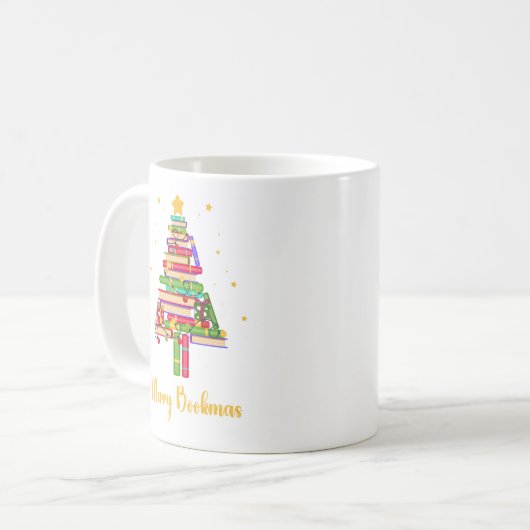 Merry Bookmas Koffiemok (Voorkant links)
