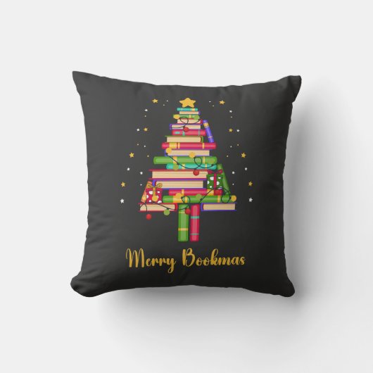 Merry Bookmas Kussen (Voorkant)