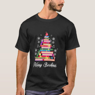 Merry Bookmas voor Book Lover T Shirt