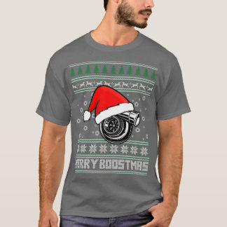 Merry Boostmas Turbo Ugly kerst T-shirt