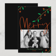 Merry Botanical Black Berry Branch Holiday Party