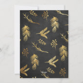 Merry Botanicals Holiday Photo Card Feestdagenkaart (Achterkant)