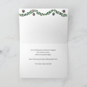 Merry Boxermas Boxer Dog-kerstfeestkaart Feestdagen Kaart (Binnen)