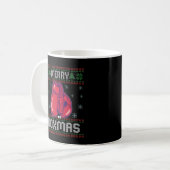 Merry Boxmas Ugly KerstSweater Boxing Lovers Koffiemok (Voorkant links)