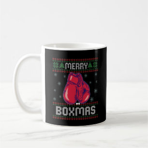 Merry Boxmas Ugly KerstSweater Boxing Lovers Koffiemok