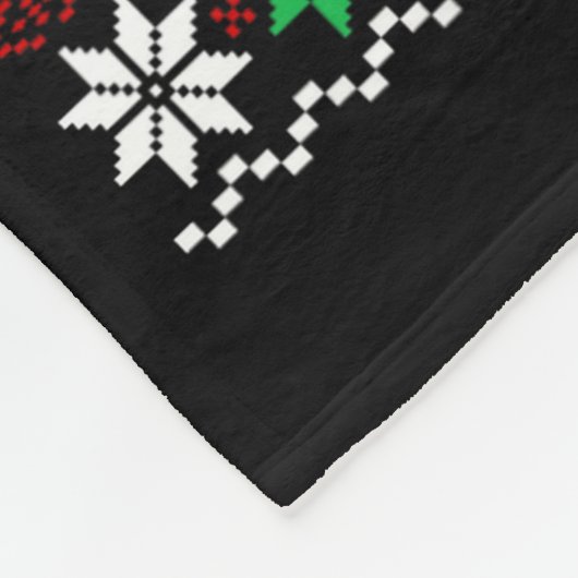 Merry Brainrot Ugly Christmas Sweater Funny Italia Fleece Deken (Hoek)