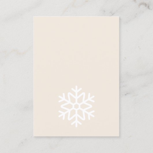 Merry & Bride Bring An Ornament Bridal Shower Informatiekaartje (Achterkant)