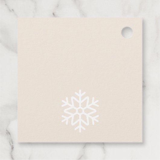 Merry & Bride Christmas Bridal Shower Bedankjes Labels (Achterkant)