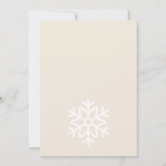 Merry & Bride Christmas Bridal Shower Kaart (Achterkant)