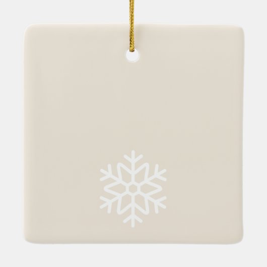 Merry & Bride Christmas Bridal Shower Keramisch Ornament (Achterkant)