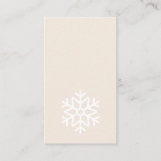 Merry & Bride Christmas Bridal Shower Recipe Informatiekaartje (Achterkant)