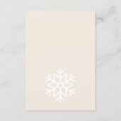 Merry & Bride Christmas Bridal Shower Registry Informatiekaartje (Achterkant)