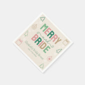 Merry & Bride Christmas Bridal Shower Servet (Hoek)