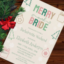 Merry & Bride Kerst Bachelorette Feestje