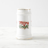 Merry & Bright 22 oz Stein Bierpul (Center)
