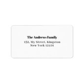 Merry & Bright 3 Familie Fotocollage Kerstmis Etiket (Voorkant)