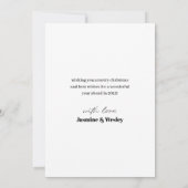 Merry & Bright 3 Familie Fotocollage Kerstmis Feestdagenkaart (Achterkant)