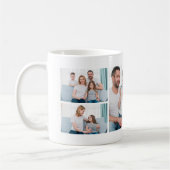 Merry & Bright 3 Familie Fotocollage Kerstmis Koffiemok (Links)