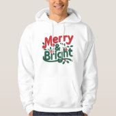 Merry & Bright Adult Pullover Hoodie – Classic  (Voorkant)