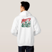 Merry & Bright Adult Pullover Hoodie – Classic  (Achterkant volledig)