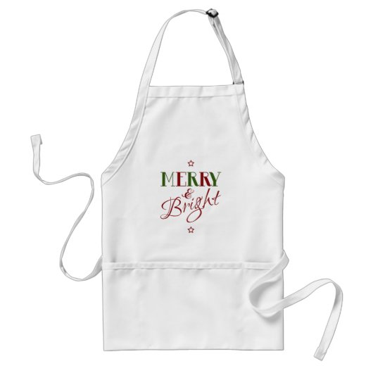 Merry & Bright Apron Standaard Schort (Voorkant)