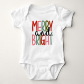 Merry & Bright Baby Outfit Romper (Voorkant)