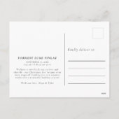 Merry & Bright Birth Aankondiging Foto's Briefkaar (Achterkant)