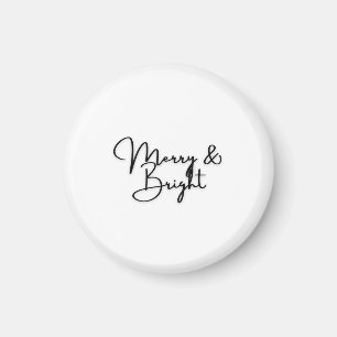 Merry & Bright Black Amsterdam Four Minimalist T Magneet