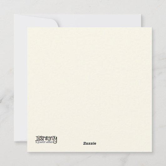 Merry Bright Bloemen Eenvoudige Krans Vakantie Feestdagenkaart (Achterkant)