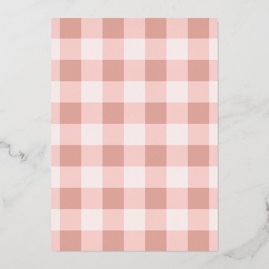 Merry & Bright Blush Rose Gold Script Folie Feestdagenkaart (Achterkant)