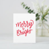 Merry & Bright Briefkaart (Staand voorkant)