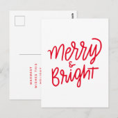 Merry & Bright Briefkaart (Voorkant / Achterkant)