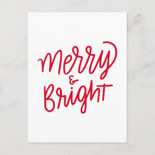 Merry & Bright Briefkaart (Voorkant)